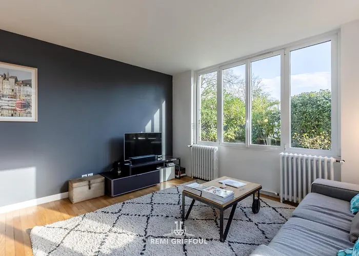 בית נופש Family - In The Heart Of 8 Guests Private Garden הונפלר